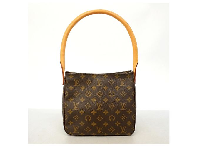 Borsa a Spalla Louis Vuitton Monogram Looping MM Marrone - vista 11