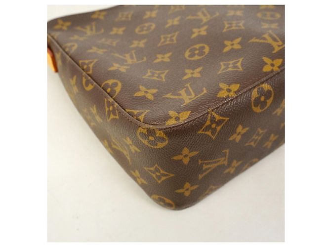 Borsa a Spalla Louis Vuitton Monogram Looping MM Marrone - vista 6