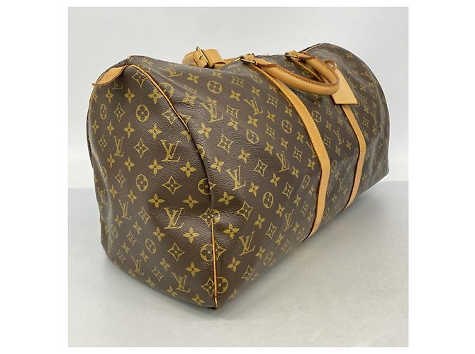 Borsa Boston Louis Vuitton Monogram Keepall 55 Marrone - vista 2