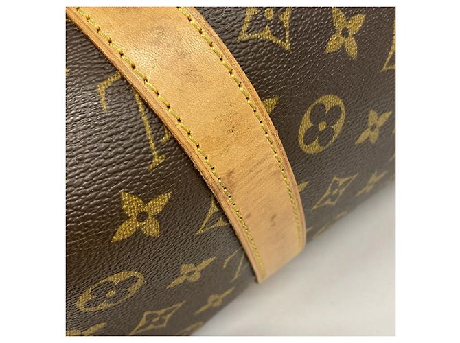Borsa Boston Louis Vuitton Monogram Keepall 55 Marrone - vista 8