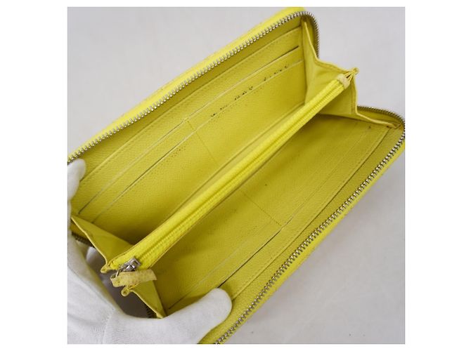 Chanel Matelassé Long Wallet Gelb - Ansicht 3