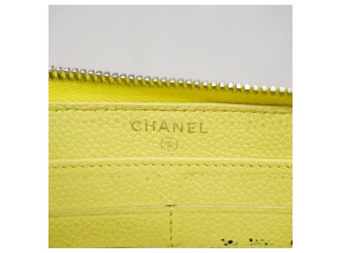 Chanel Matelassé Long Wallet Gelb - Ansicht 4