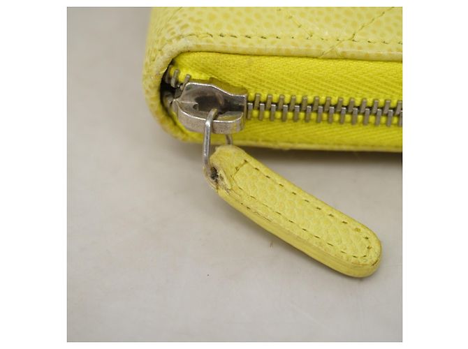 Chanel Matelassé Long Wallet Gelb - Ansicht 5