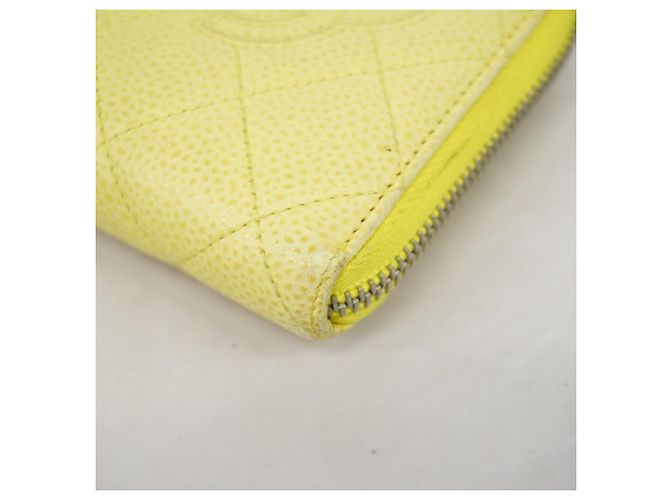 Chanel Matelassé Long Wallet Gelb - Ansicht 6