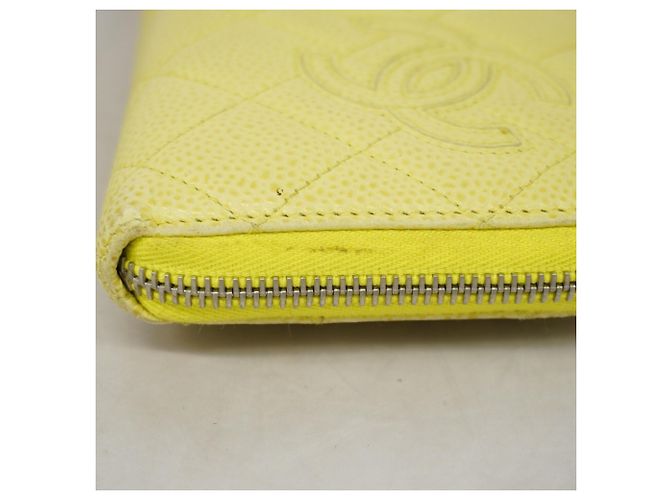 Chanel Matelassé Long Wallet Gelb - Ansicht 7