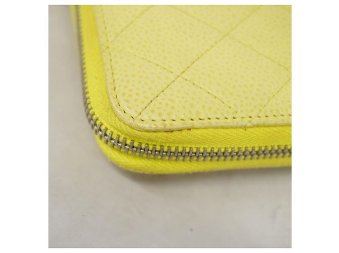 Chanel Matelassé Long Wallet Gelb - Ansicht 8