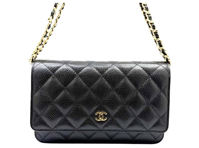 Timeless Portafoglio Chanel Matelassé Classic Chain Nero - vista 2