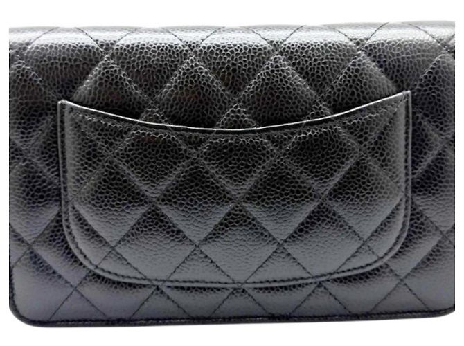 Timeless Portafoglio Chanel Matelassé Classic Chain Nero - vista 3