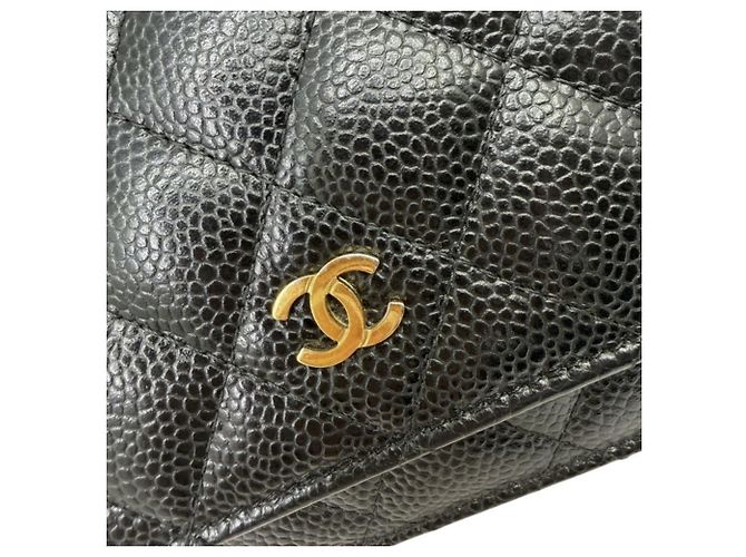 Timeless Portafoglio Chanel Matelassé Classic Chain Nero - vista 5