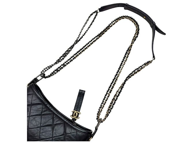 Borsa Hobo CHANEL Gabrielle de Small Nero - vista 12