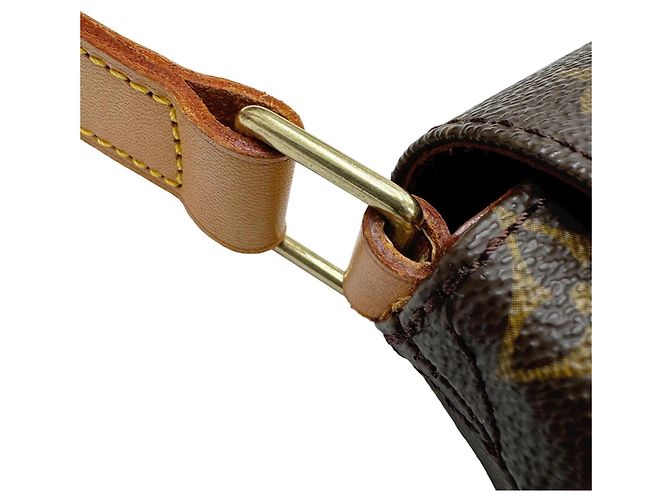 Borsa a tracolla Musette Louis Vuitton Marrone - vista 11