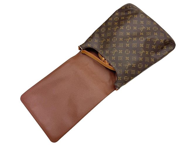 Borsa a tracolla Musette Louis Vuitton Marrone - vista 12