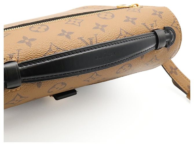 Borsa Louis Vuitton Monogram Reverse Pochette Metis MM Marrone chiaro Marrone scuro - vista 5