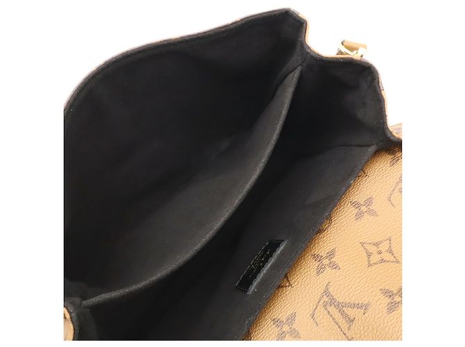 Borsa Louis Vuitton Monogram Reverse Pochette Metis MM Marrone chiaro Marrone scuro - vista 9