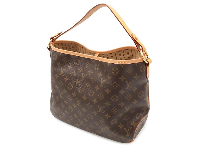 Borsa a Spalla Louis Vuitton Monogram Delightful PM Marrone - vista 3