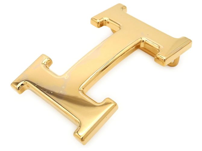 Hermès Fibbia per cintura H placcata oro Hermes D'oro - vista 3