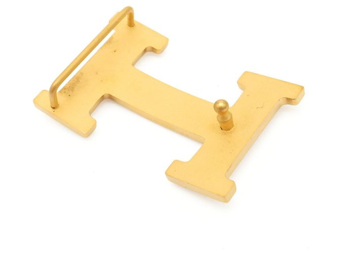 Hermès Fibbia per cintura H placcata oro Hermes D'oro - vista 4