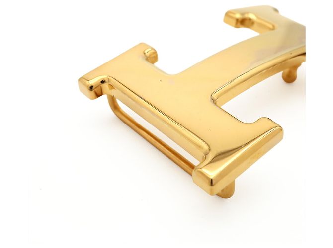 Hermès Fibbia per cintura H placcata oro Hermes D'oro - vista 6