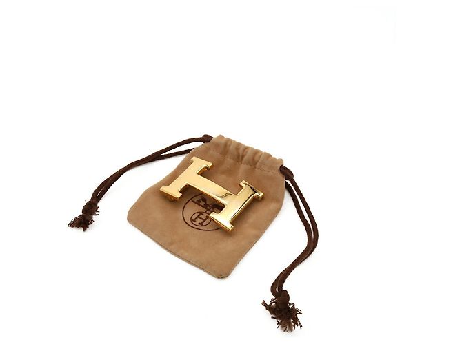 Hermès Fibbia per cintura H placcata oro Hermes D'oro - vista 7