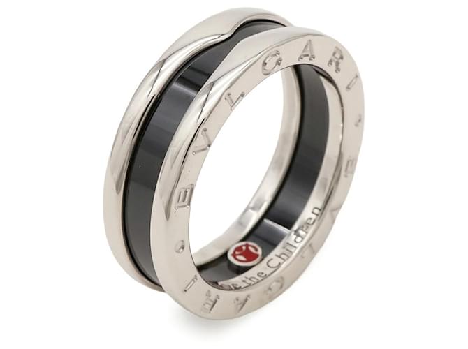 Bulgari Anello B.zero1 di Bvlgari Nero Argento - vista 2