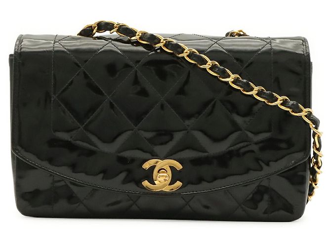 Borsa a Spalla Chanel Diana Matelassé Nero - vista 2