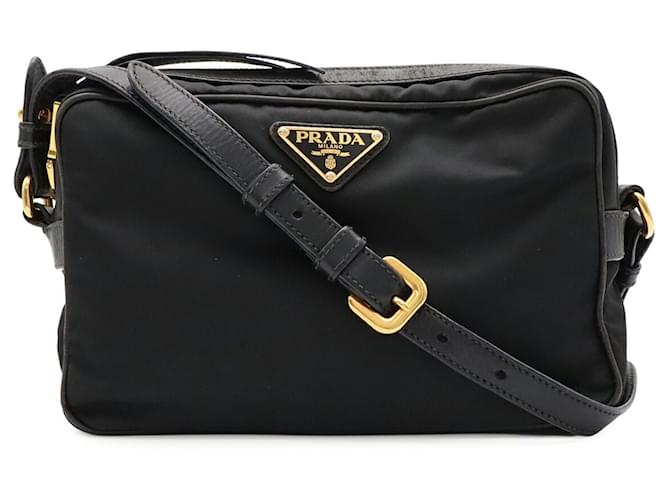 Borsa a tracolla/Pouch Triangle Prada in nero - vista 2