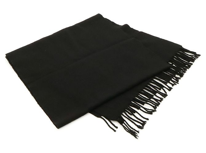 Stola in cashmere nero Hermès - vista 3