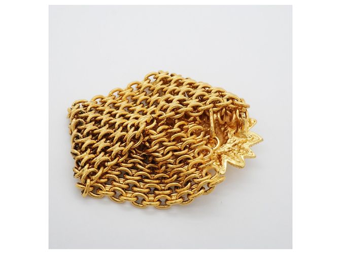 Bracciale con charm Chanel placcato oro con motivo Lion Coco Mark D'oro - vista 2