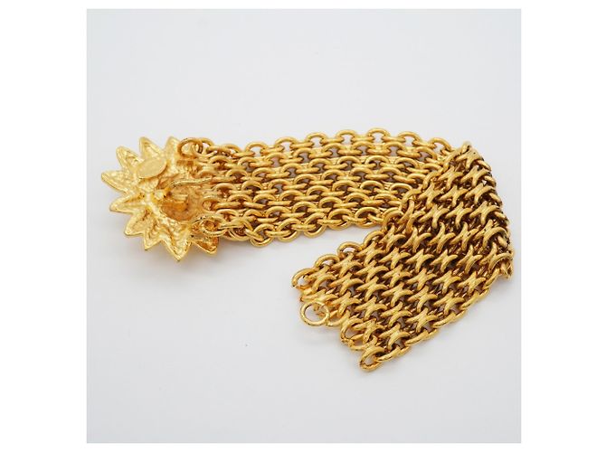 Bracciale con charm Chanel placcato oro con motivo Lion Coco Mark D'oro - vista 4
