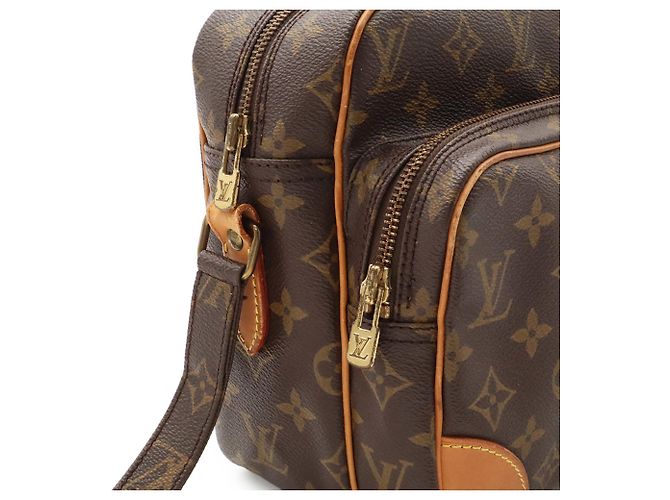 Borsa a tracolla Louis Vuitton Monogram Nile Marrone - vista 7