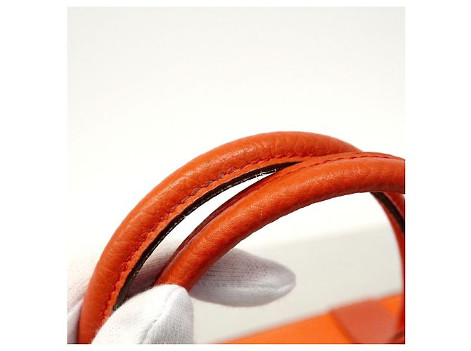 Hermès Bolsa Hermes Garden TPM Toile Officier Sanguine Vermelho - vista 10