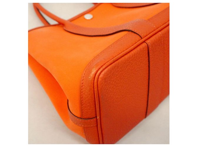 Hermès Bolsa Hermes Garden TPM Toile Officier Sanguine Vermelho - vista 6