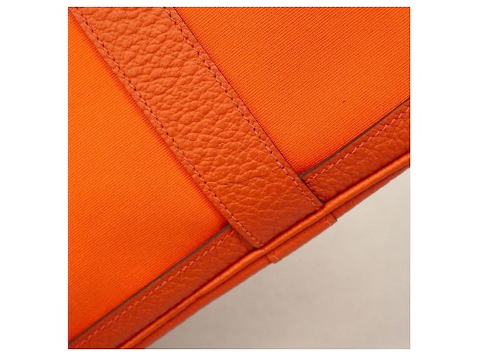 Hermès Bolsa Hermes Garden TPM Toile Officier Sanguine Vermelho - vista 7