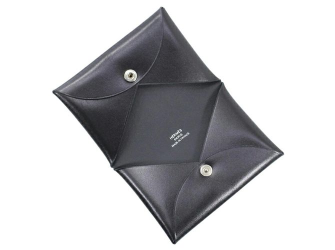 Hermès Tarjetero HERMES Calvi Negro - vista 5