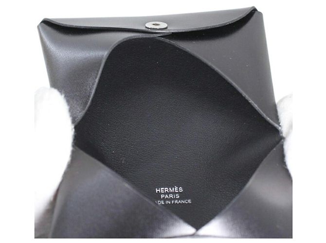 Hermès Tarjetero HERMES Calvi Negro - vista 6