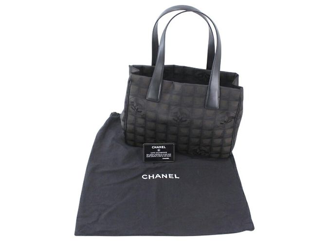 Borsa Chanel New Travel Line Tote PM Dark Brown Marrone scuro - vista 13