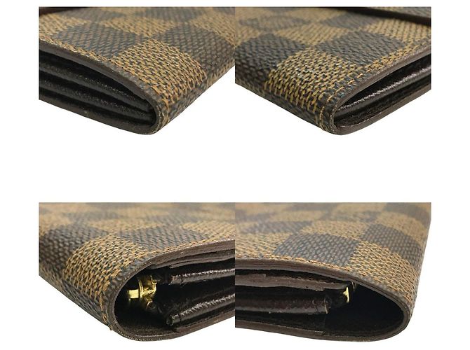 Louis Vuitton Damier Ebene Long Wallet Braun - Ansicht 4