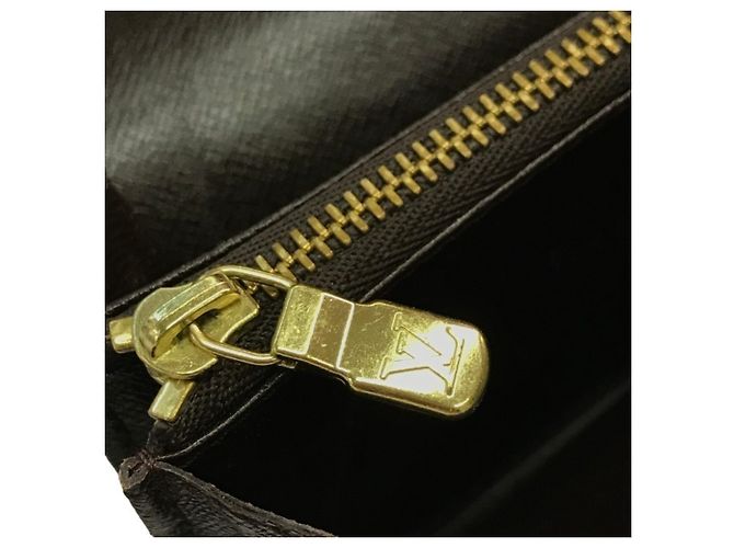 Louis Vuitton Damier Ebene Long Wallet Braun - Ansicht 6
