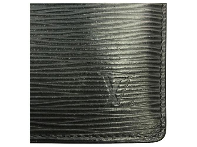 Louis Vuitton Epi Portefeuille Plaza Long Wallet Nero - vista 3