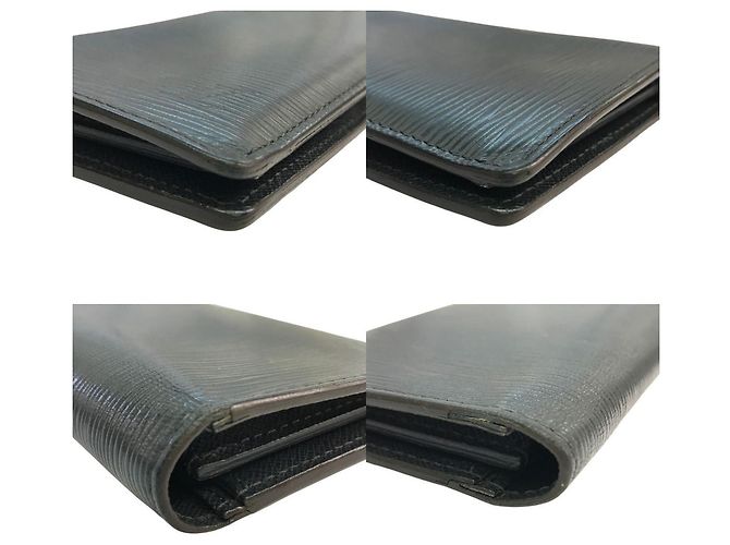 Louis Vuitton Epi Portefeuille Plaza Long Wallet Nero - vista 4