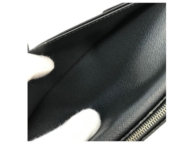 Louis Vuitton Epi Portefeuille Plaza Long Wallet Nero - vista 9