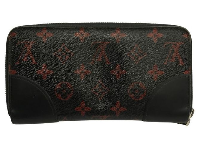 Louis Vuitton Monogram Infra Rouge Zippy Wallet Black Red - view 2