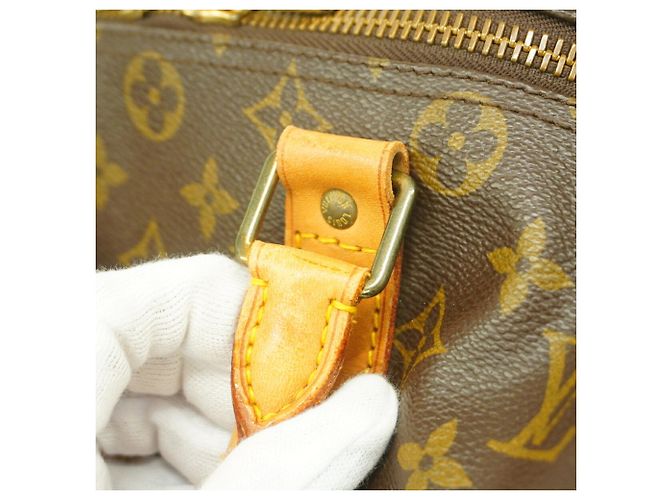 Louis Vuitton Monogram Keepall Bandoulière 45 Marrone - vista 11