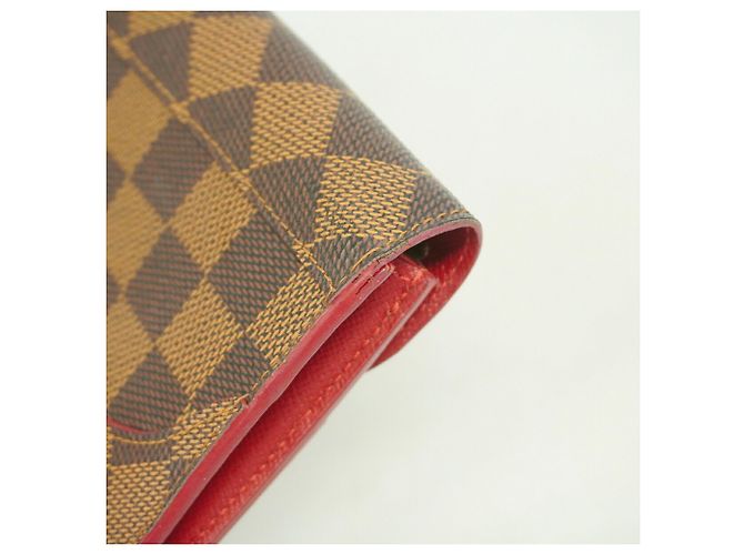 Louis Vuitton Damier Portefeuille Caïssa Long Wallet Fuschia Damier ebene - vista 5