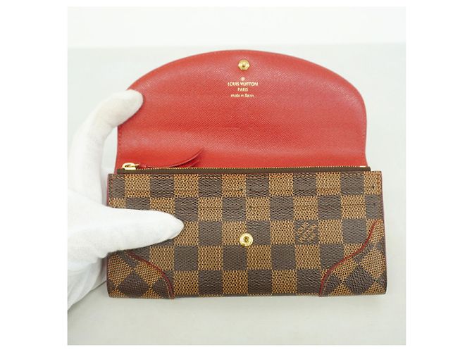 Louis Vuitton Damier Portefeuille Caïssa Long Wallet Fuschia Damier ebene - vista 8