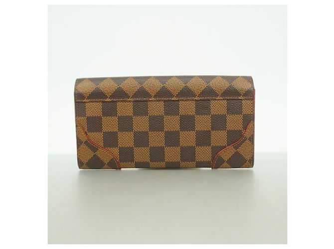 Louis Vuitton Damier Portefeuille Caïssa Long Wallet Fuschia Damier ebene - vista 9