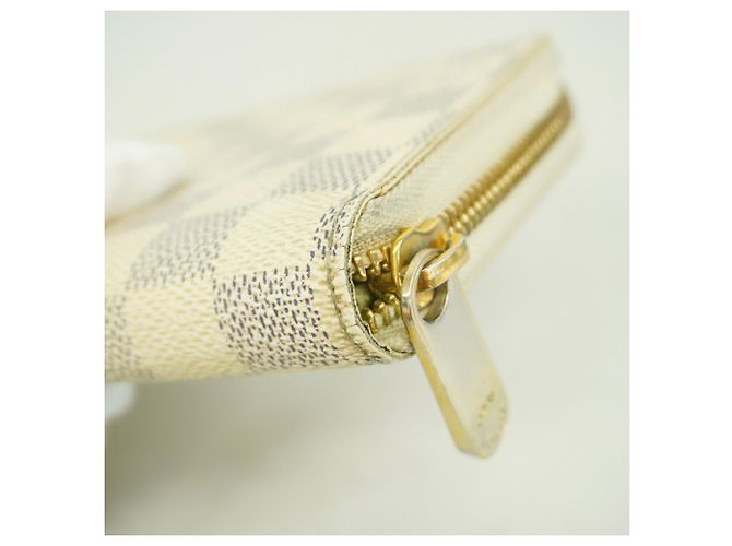 Cartera Zippy Louis Vuitton Damier Azur Blanco - vista 5