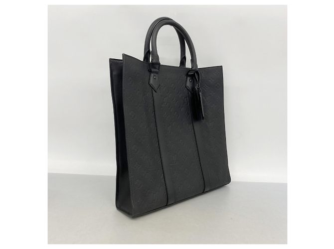 Borsa Tote Plat Monogram Taurillon Louis Vuitton Nero - vista 2