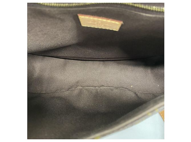 Borsa a Spalla Louis Vuitton Monogram Menilmontant PM Marrone - vista 4