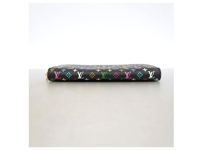 Zippy Louis Vuitton Monogram Multicolor Long Wallet Schwarz Rot - Ansicht 2